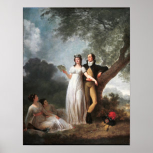 Gérard - vier personen in een park poster