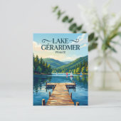 Gérardmer Meer Frankrijk Briefkaart (Staand voorkant)