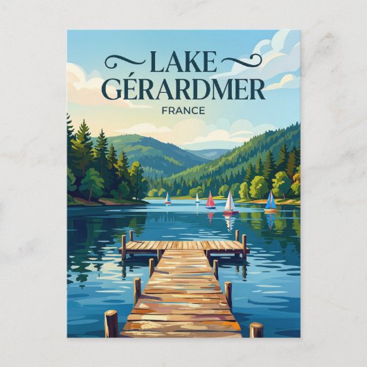 Gérardmer Meer Frankrijk Briefkaart (Voorkant)