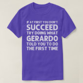 GERARDO Gift Name Personalized Birthday Funny Chri T-shirt (Design voorkant)