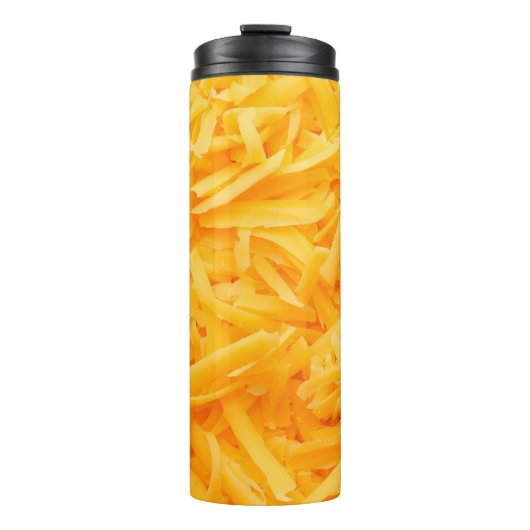 geraspte cheddar-uitzicht bovenaan thermosbeker (Voorkant)