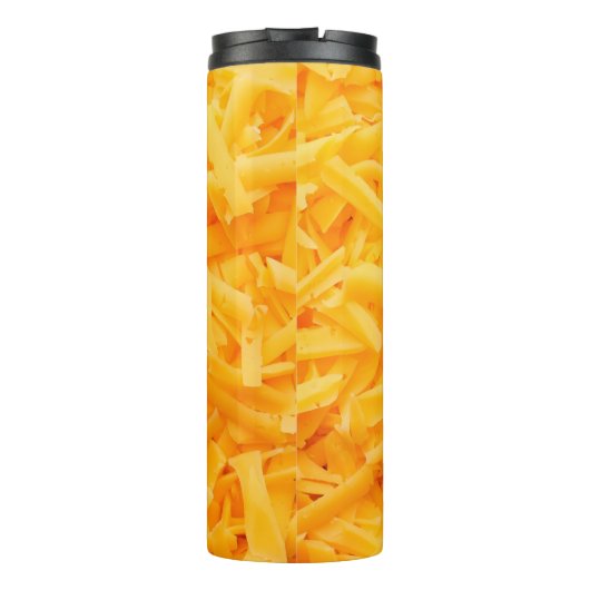 geraspte cheddar-uitzicht bovenaan thermosbeker (Achterkant)