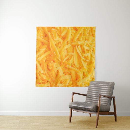 geraspte cheddar-uitzicht bovenaan wandkleed (In Situ (horizontaal))