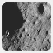 Gerateerde regio's vierkante sticker (Voorkant)