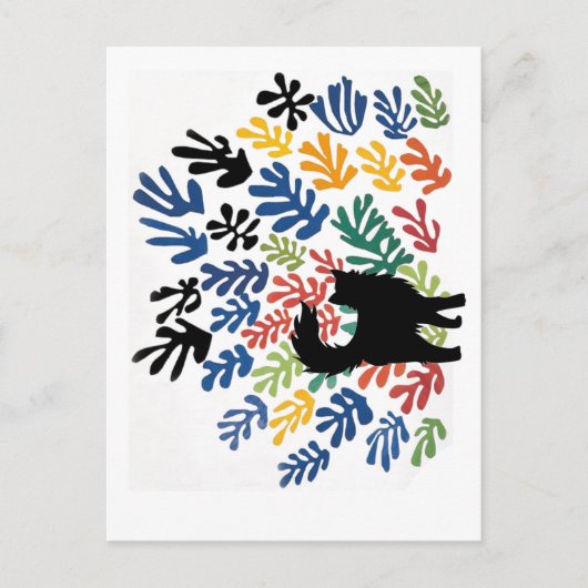 Gerbe door Matisse, Cat Art Parodie, Briefkaart (Voorkant)