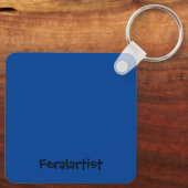 Gerbe door Matisse, Cat Art Parodie, Sleutelhanger (Achterkant)