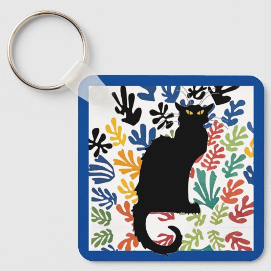 Gerbe door Matisse, Cat Art Parodie, Sleutelhanger (Voorkant)