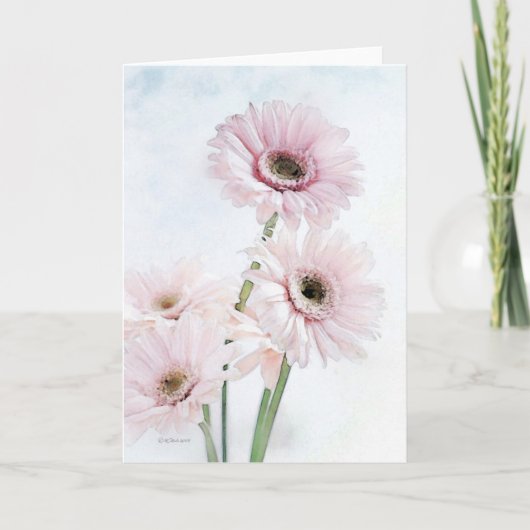Gerber Daisies - Etsy Kaart (Voorkant)