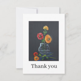 Gerber daisies Thank you card Bedankkaart