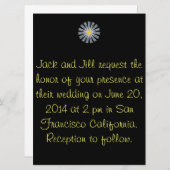 Gerber Daisy bruiloft uitnodiging (Voorkant / Achterkant)