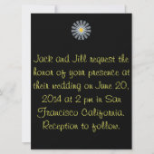 Gerber Daisy bruiloft uitnodiging (Voorkant)