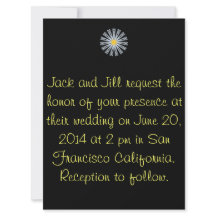 Gerber Daisy bruiloft uitnodiging