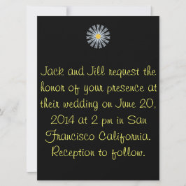 Gerber Daisy bruiloft uitnodiging