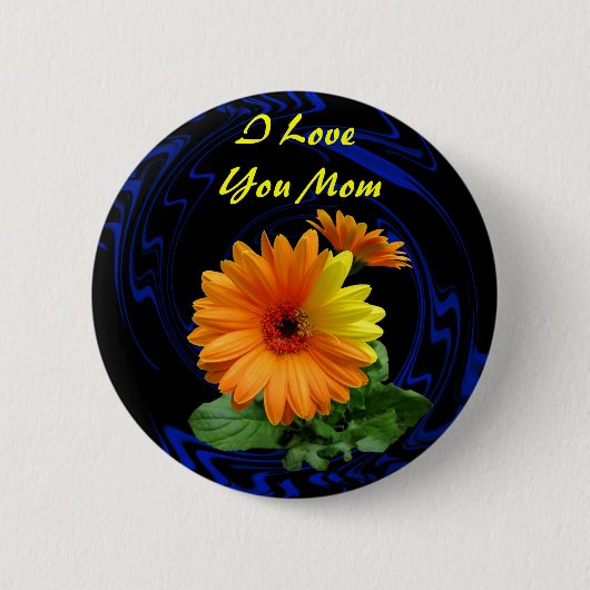 GERBER DAISY-BUTTON RONDE BUTTON 5,7 CM (Voorkant)