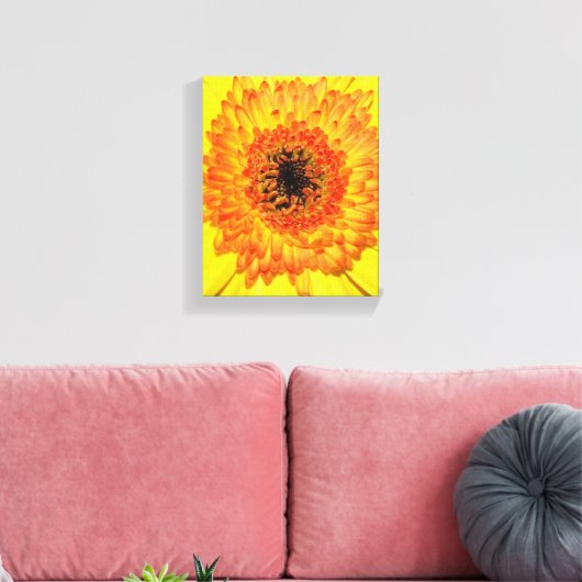 Gerber Daisy Canvas Afdruk (Insitu (Woonkamer))
