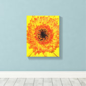 Gerber Daisy Canvas Afdruk (Insitu (Houten vloer))
