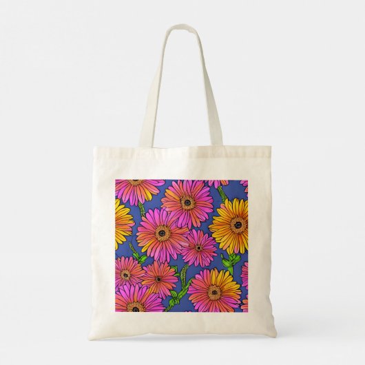 Gerber Daisy Canvas Tas (Achterkant)