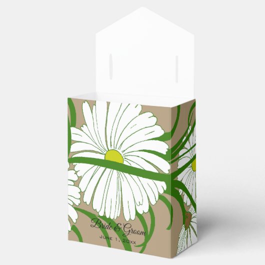  Gerber Daisy Flowers Bruiloft Bedankdoosjes (Geopend)