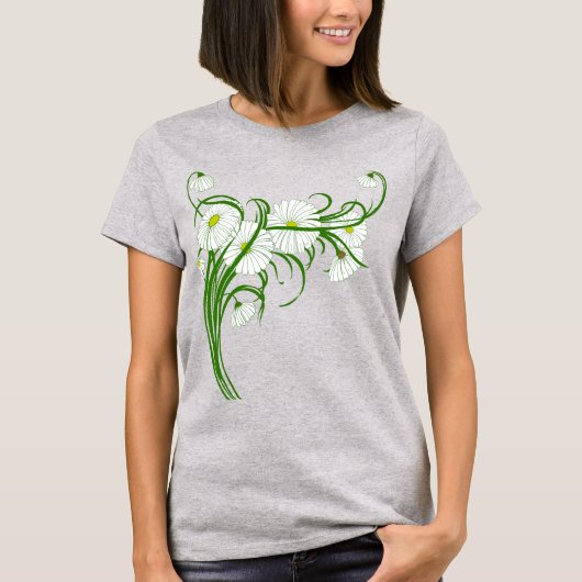  Gerber Daisy Flowers uit een voorjaarstuin T-shirt (Voorkant)