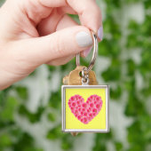 Gerber Daisy Heart Sleutelhanger (Hand)