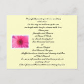 Gerber Daisy Invitation Uitnodiging Briefkaart (Achterkant)
