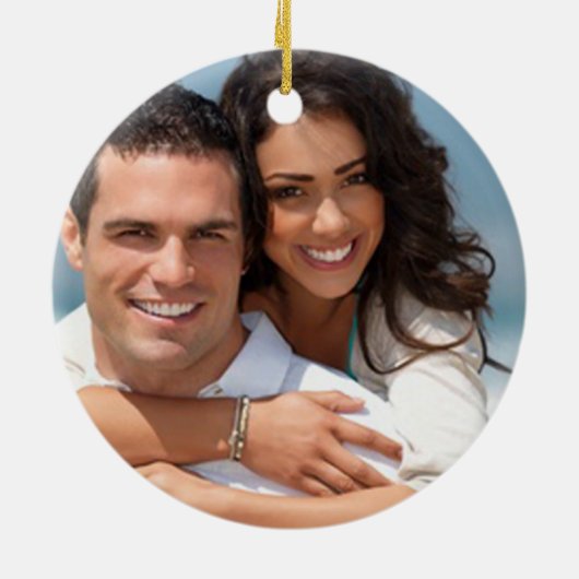 Gerber Daisy kerstversiering Keramisch Ornament (Achterkant)