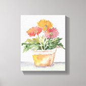 Gerber Daisy Painting Canvas Afdruk (Voorkant)