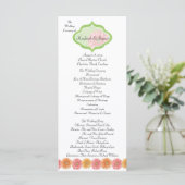 Gerber Daisy Voeg je foto toe Trouwprogramma Programmakaart (Staand voorkant)