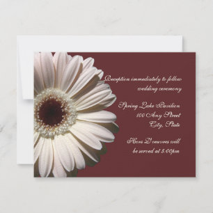 Gerber Daisy Wedding Kaart