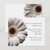 Gerber Daisy Wedding Kaart (Voorkant / Achterkant)