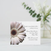 Gerber Daisy Wedding Kaart (Staand voorkant)
