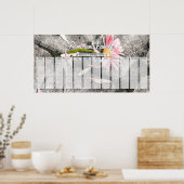 Gerber Madeliefje Aangepaste verjaardagskalender v Poster (Keuken)