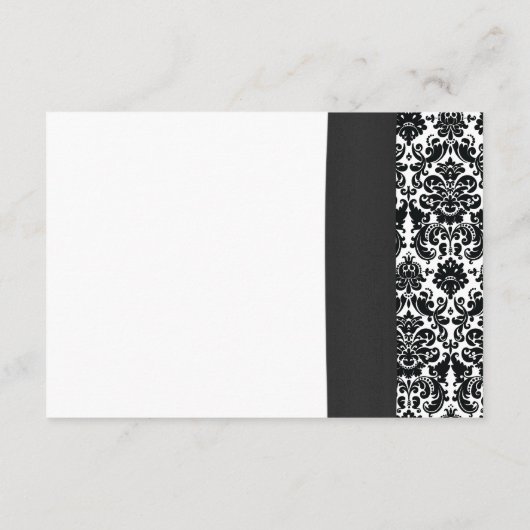 Gerber Madeliefje Roze Zwart Damast Trouw RSVP Ant (Achterkant)