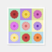 Gerbera 3x3 Daisy Design Servet (Voorkant)