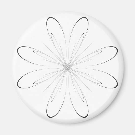 Gerbera arabesque magneet (Voorkant)