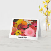 Gerbera Birthday Kaart (Gele Bloem)