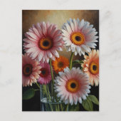 gerbera bloemen briefkaart (Voorkant)