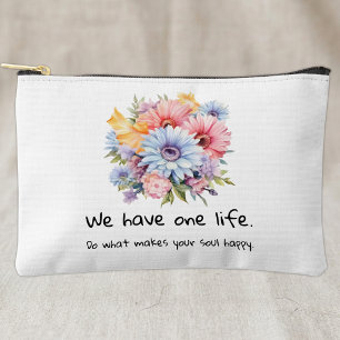 Gerbera bloemen positieve woorden wit etui