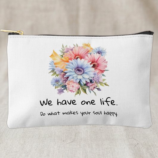 Gerbera bloemen positieve woorden wit etui
