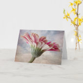 Gerbera bloemenkaart kaart (Gele Bloem)
