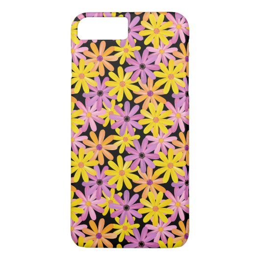 Gerbera bloemenpatroon, achtergrond Case-Mate iPhone case (Achterkant)