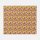 Gerbera-bloesem, achtergrond fleece deken (Voorkant (Horizontaal))