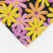 Gerbera-bloesem, achtergrond fleece deken (Hoek)