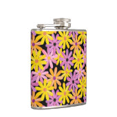 Gerbera-bloesem, achtergrond heupfles (Rechts)