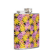 Gerbera-bloesem, achtergrond heupfles (Rechts)