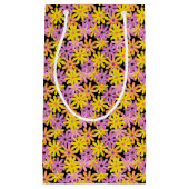 Gerbera-bloesem, achtergrond klein cadeauzakje (Voorkant)