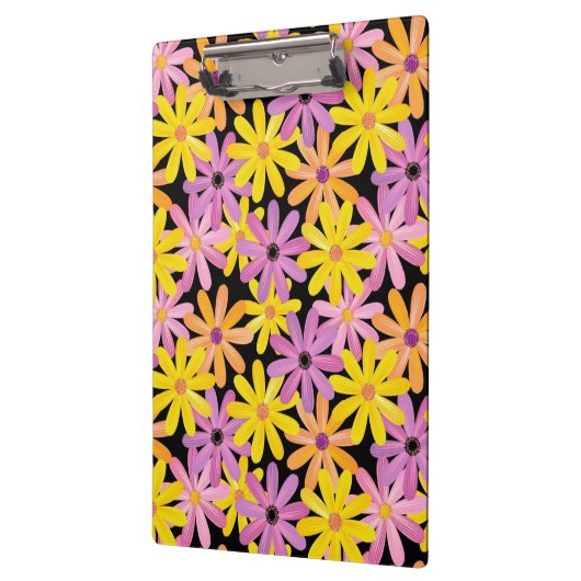 Gerbera-bloesem, achtergrond klembord (Links)