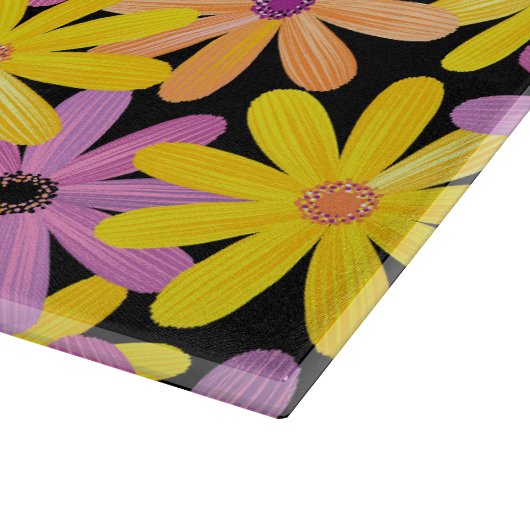 Gerbera-bloesem, achtergrond snijplank (Hoek)