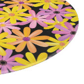 Gerbera-bloesem, achtergrond snijplank (Hoek)