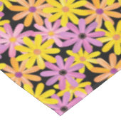 Gerbera-bloesem, achtergrond tafelkleed (Gekanteld)